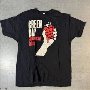 Green Day T-Shirt  American Idiot Black Size L